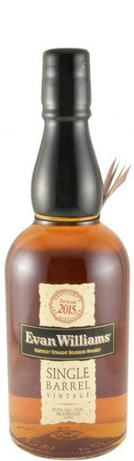 Evan Williams 2015 Vintage Single Barrel Bourbon Whiskey 700ml 43.3% ABV