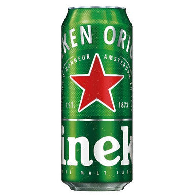 Heineken – 500ml Can (5% ABV) | Classic Dutch Lager in a Larger Format