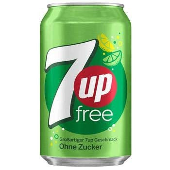 7UP Sugar Free Carbonated Soft Drink 330ml can sugar free fizzy citrus soda