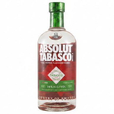 Absolut Tabasco Vodka 700ml 38% ABV