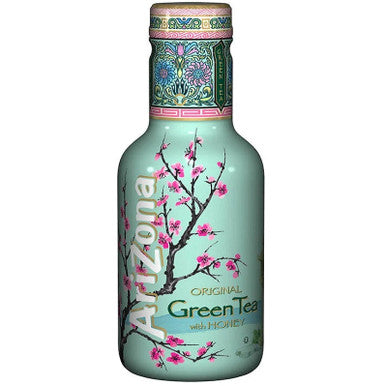 Arizona Green Tea Honey 500ml iced tea slim can drink