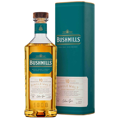 Bushmills 10 Year Old Single Malt Irish Whiskey 700ml 40% ABV