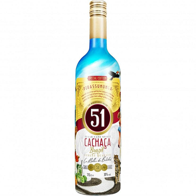 Cachaça 51 Pirassununga 700ml 40% ABV traditional Brazilian sugarcane spirit for authentic Caipirinha cocktails