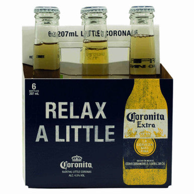 Corona Coronita Beer 6 pack 210ml 4.5 percent ABV Mexican lager small glass bottles Beer Craft and Premium