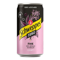 Schweppes pink zero tonic water 250ml can sugar free fruity carbonated mixer soft drinks carbonated