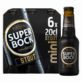 Super Bock Mini Stout – 6 x 200ml Bottles (5% ABV) | Rich Portuguese Dark Beer