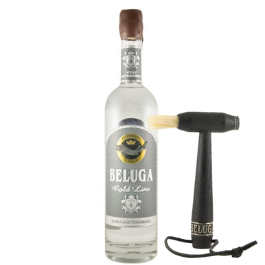 Beluga Gold Line Vodka with Brush 700ml 40% ABV