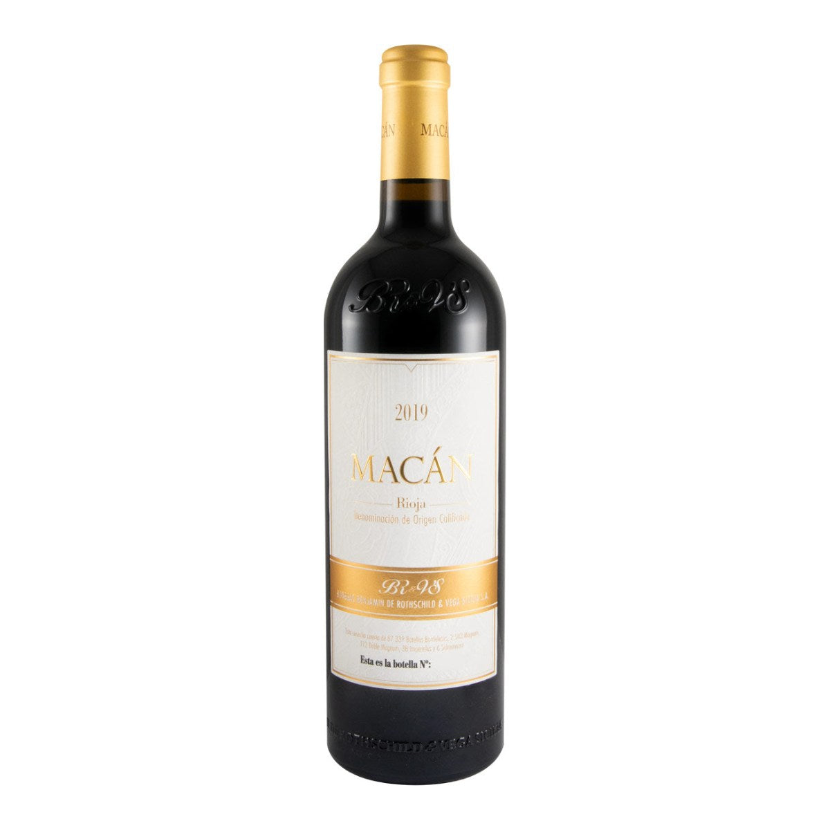 Benjamin de Rothschild & Vega-Sicilia Macán Rioja Red Wine La Rioja 2019 750ml 14% ABV
