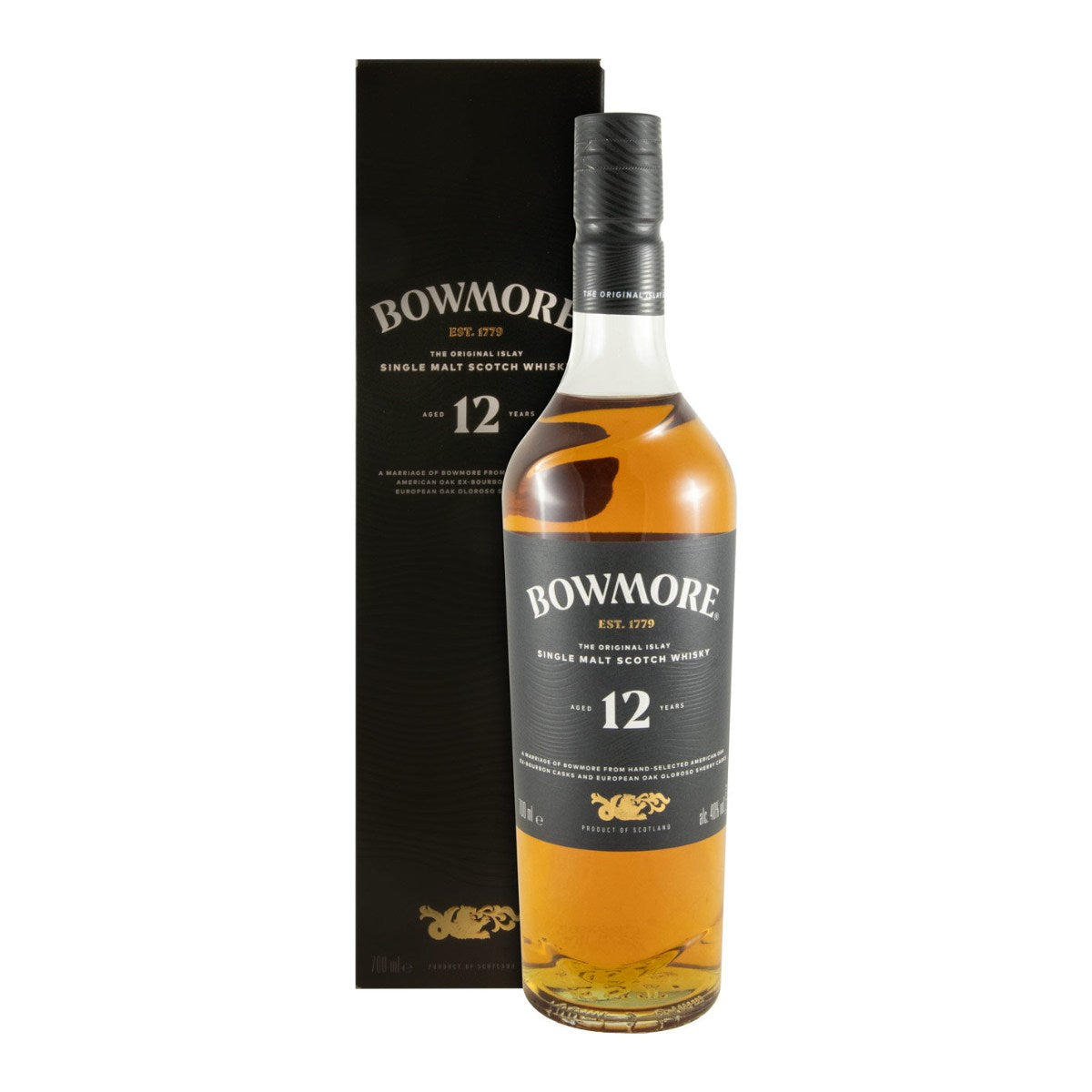 Bowmore 12 Year Old Single Malt Scotch Whisky 700ml 40% ABV