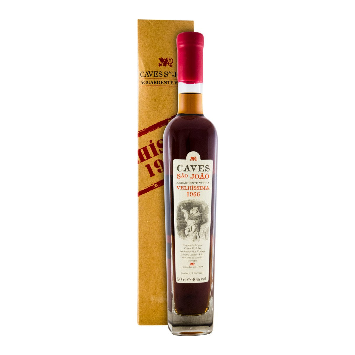 Caves São João Velhíssima 1966 Aguardente Vínica 500ml 40% ABV