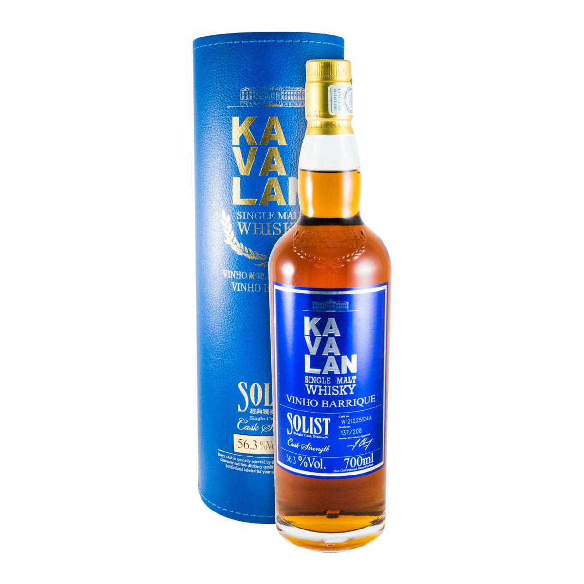 Kavalan Solist Vinho Barrique Single Malt Whisky 700ml 56.3% ABV
