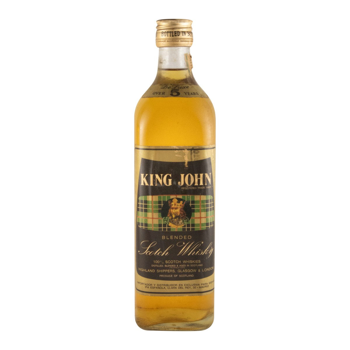 King John 5 Year Old Blended Scotch Whisky 750ml