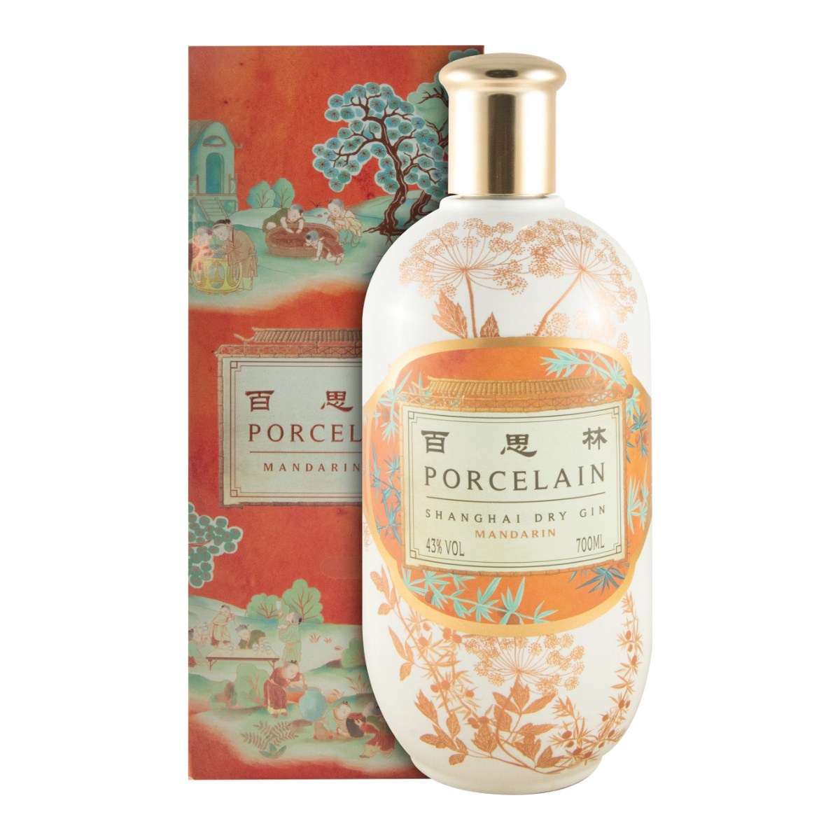 Porcelain Mandarin Shanghai Dry Gin 700ml 43% ABV