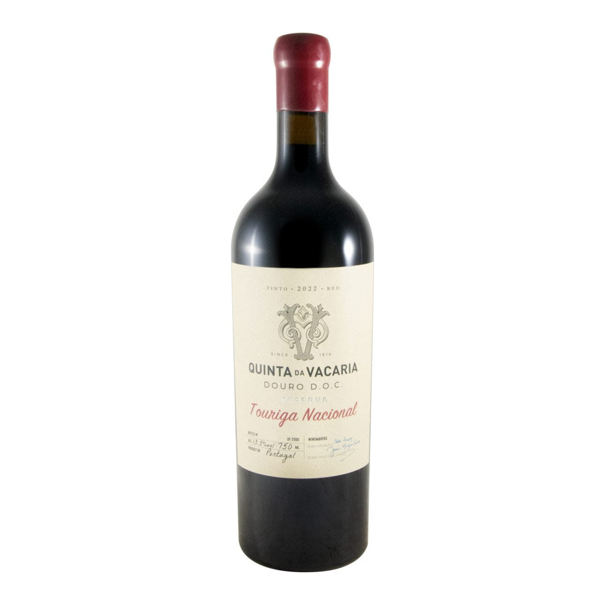 Quinta da Vacaria Touriga Nacional Red Wine Douro 2022 750ml 13.5% ABV