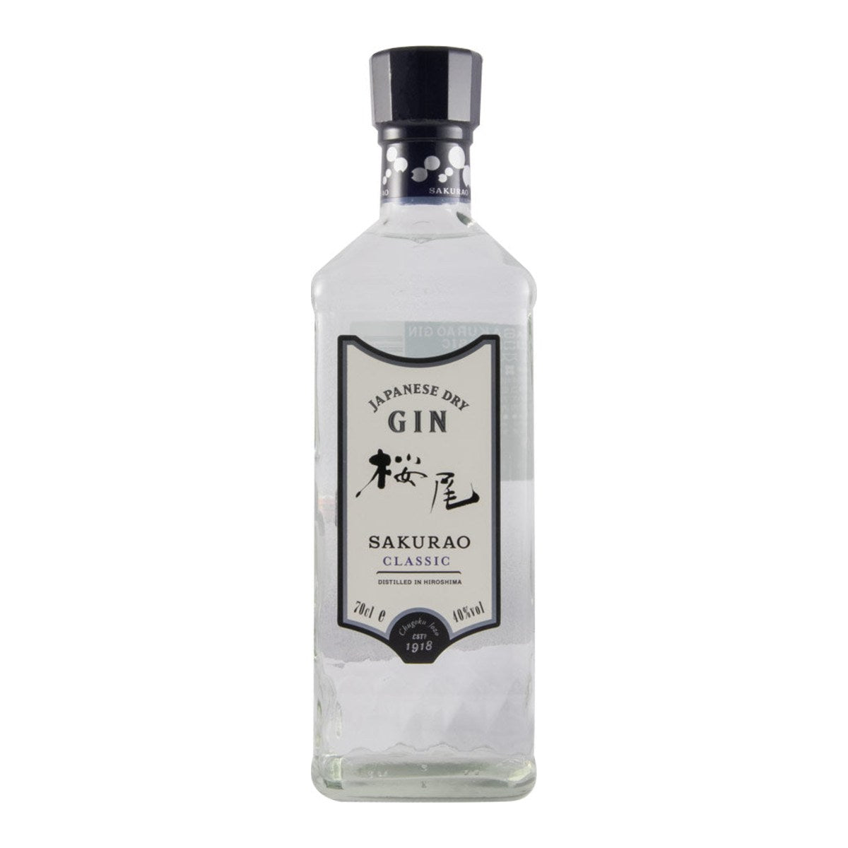 Sakurao Classic Japanese Dry Gin 700ml 40% ABV