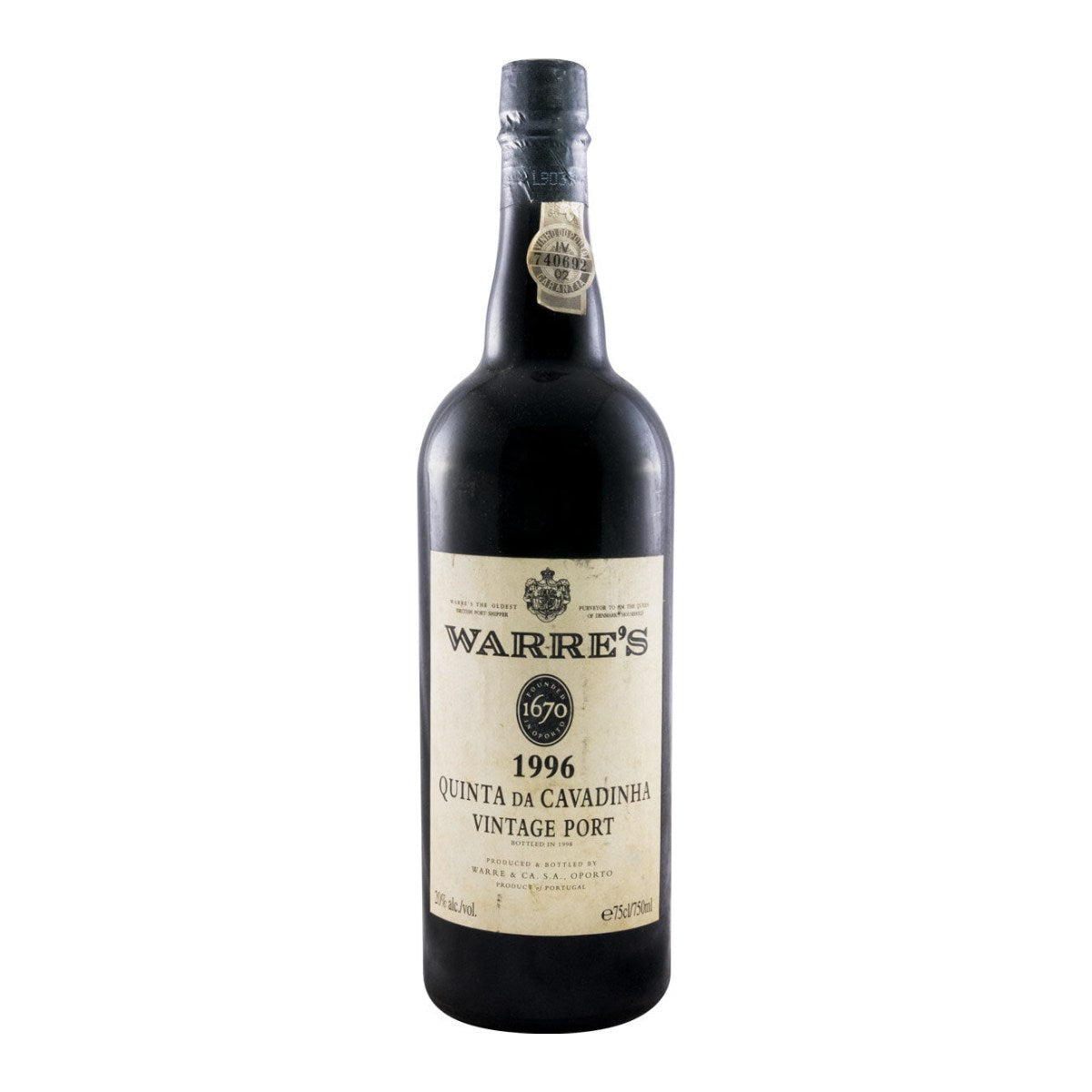 Warre's Quinta da Cavadinha Vintage Porto Wine 1996 750ml 20% ABV