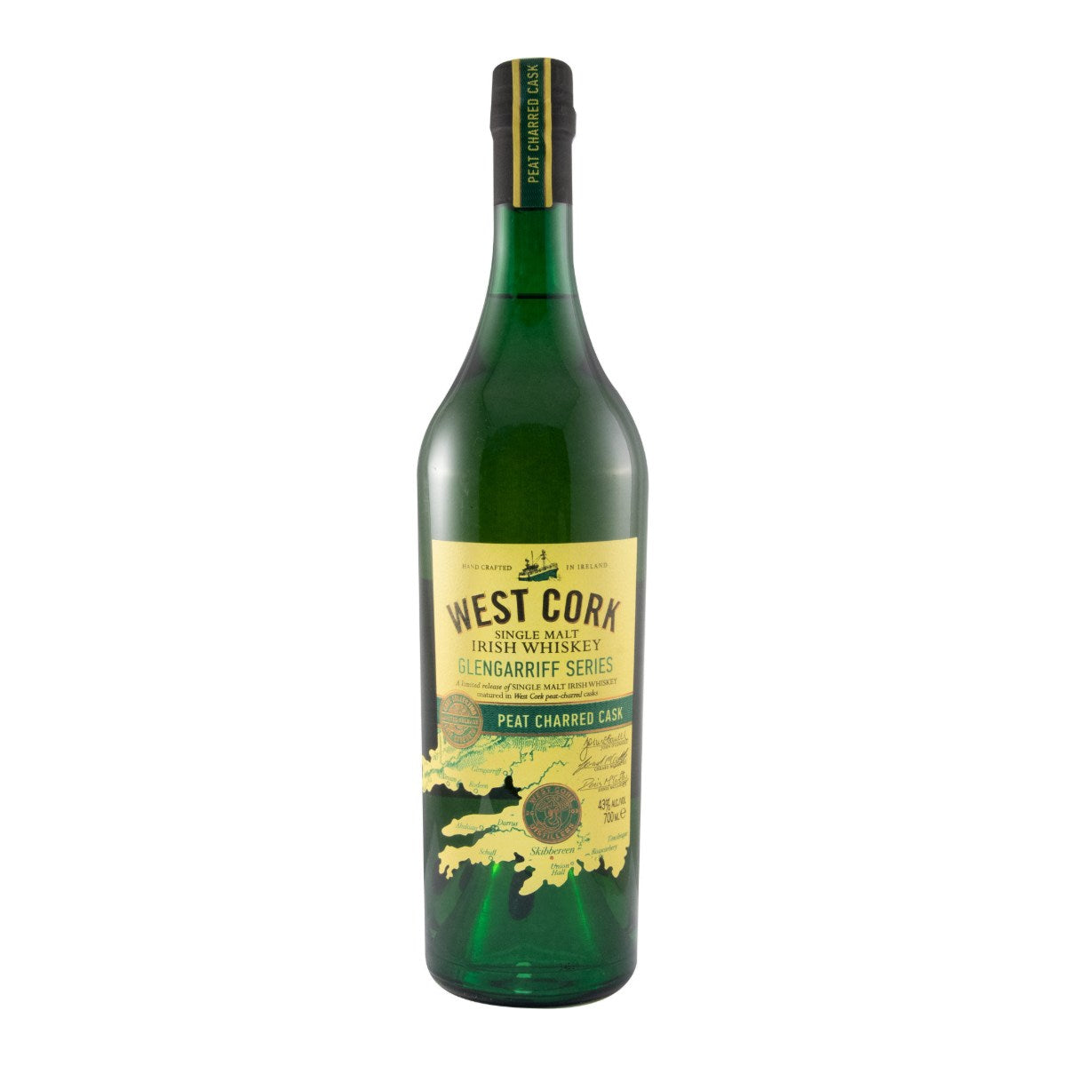 West Cork Glengarriff Series Peat Charred Cask Single Malt Irish Whiskey 700ml 43% ABV
